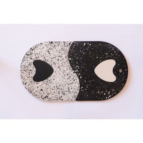 Graciela Noemi Handcrafted Pair of Trivets - Terrazzo Design