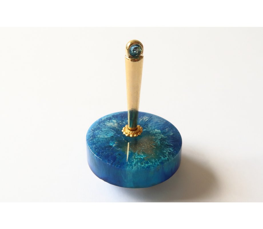 Graciela Noemi Handcrafted Pirouette Chanukah Dreidel - Colorful