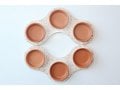 Graciela Noemi Handcrafted Terrazo Passover Seder Plate - Terracotta Color