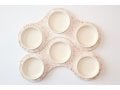 Graciela Noemi Handcrafted Terrazo Passover Seder Plate - White