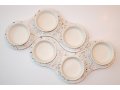 Graciela Noemi Handcrafted Terrazo Passover Seder Plate - White