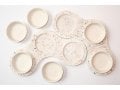 Graciela Noemi Handcrafted Terrazo Passover Seder Plate - White