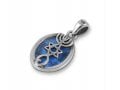 Grafted Pendant Necklace in 925 Sterling Silver with Created Opal