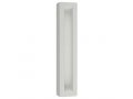 Gray Polyresin Mezuzah Case, Decorative Elongated Shin  Choice of Lengths