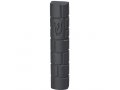 Gray Polyresin Stone Effect Mezuzah Case, Western Wall Design  Black Shin