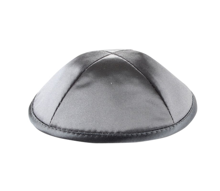 Gray Satin Kippah