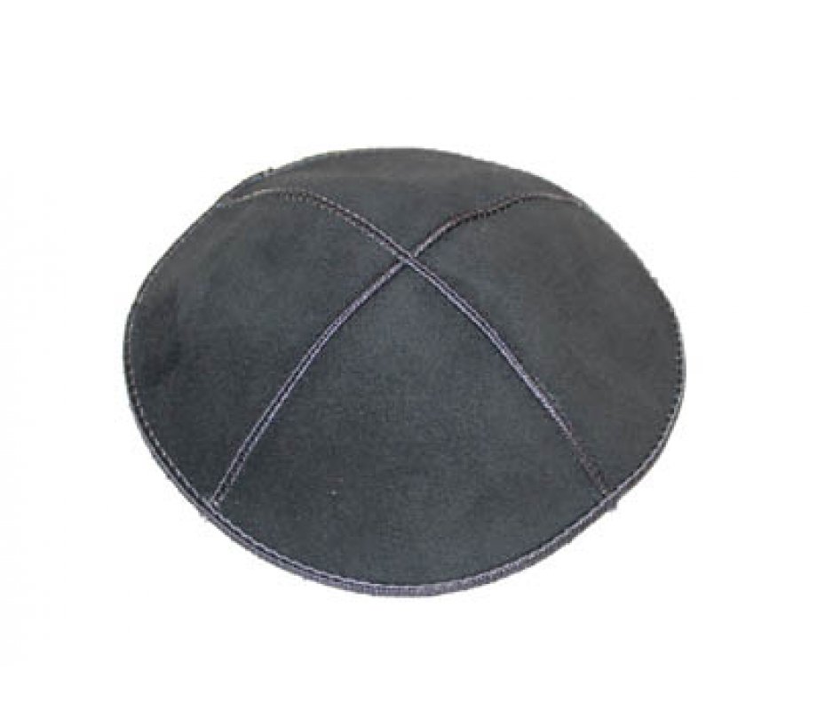 Gray Suede Kippah