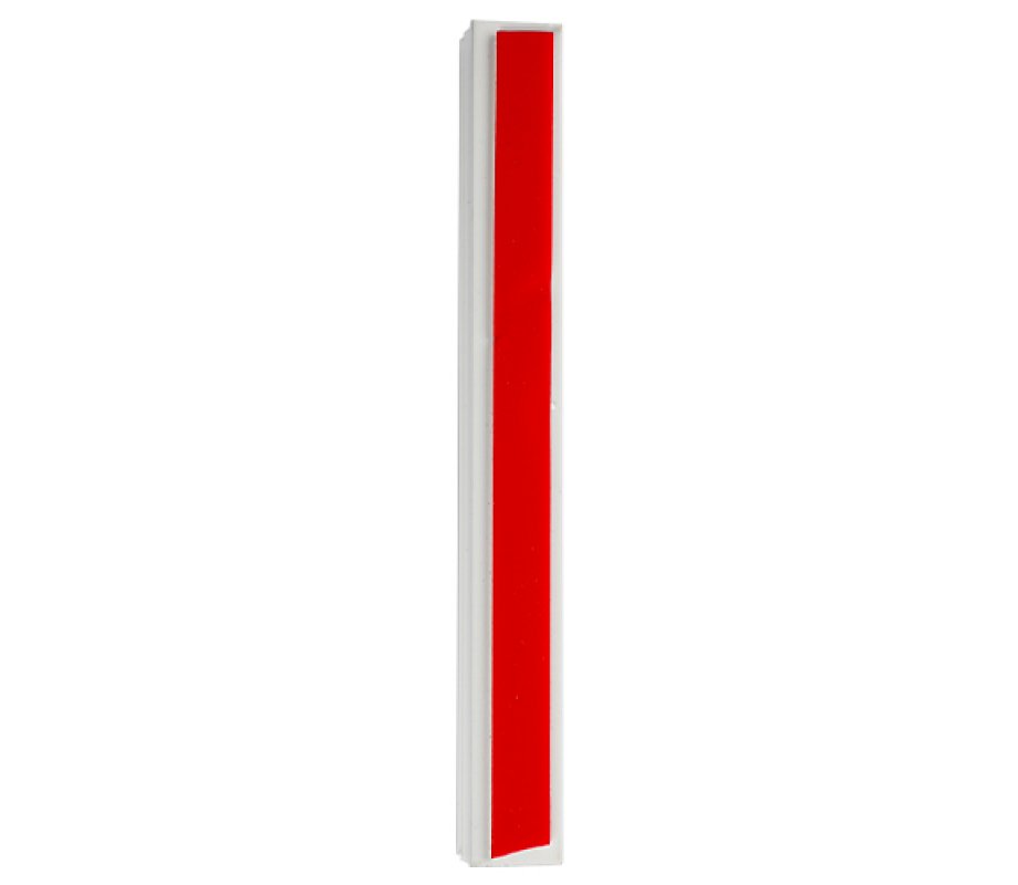 Gray and White Marble Aluminum Mezuzah Case, Side Channels – Various Lengths