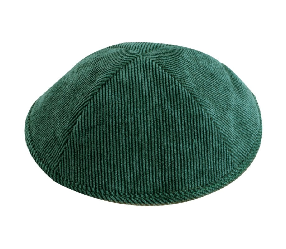 Green Corduroy Kippah
