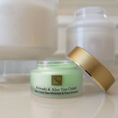 H&B Anti-Aging Avocado and Aloe Vera Cream with Oils and Dead Sea Minerals