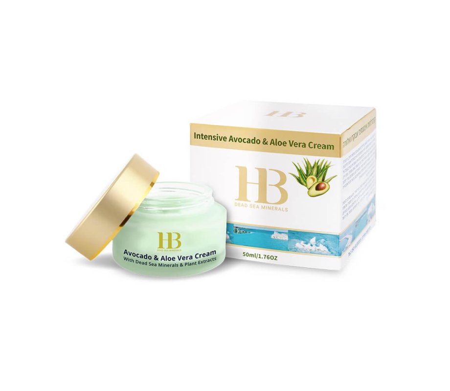 H&B Anti-Aging Avocado and Aloe Vera Cream with Oils and Dead Sea Minerals
