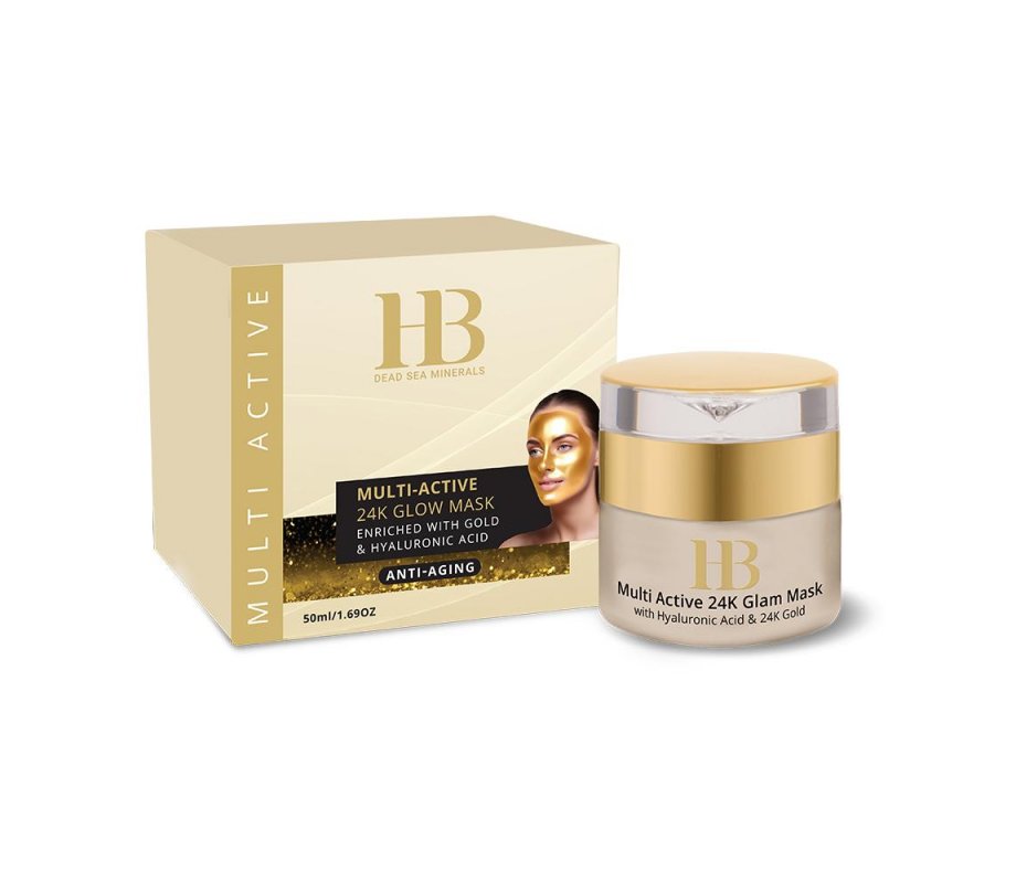 H&B Anti-Aging Premium Line Face Mask with Hyaluronic Acid and Gold