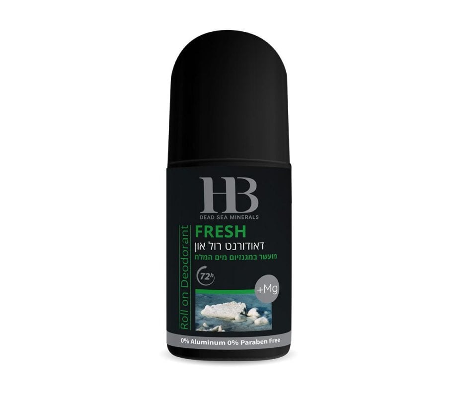 HB Dead Sea Mineral Roll-On Deodorant for Men - Fresh