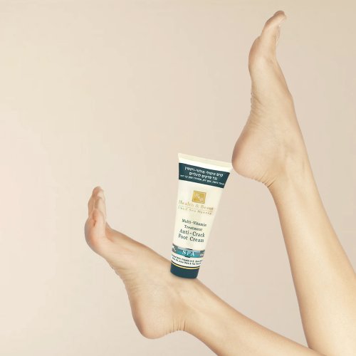 H&B Foot Cream for Crack Prevention with Multi Vitamins and Dead Sea Minerals