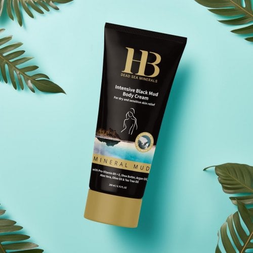 H&B Intensive Body Cream for Dry Skin Based on Dead Sea Black Mud