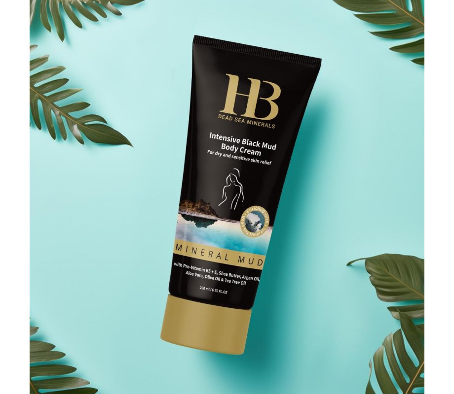 H&B Intensive Body Cream for Dry Skin Based on Dead Sea Black Mud