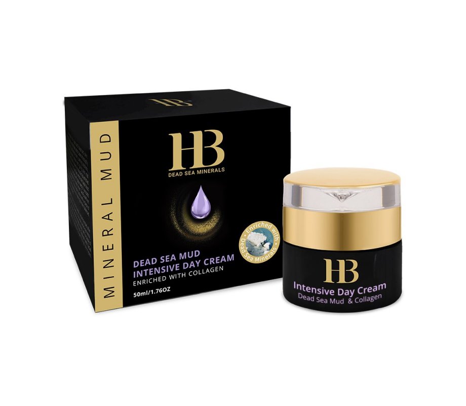 H&B Intensive Day Cream enriched with Collagen, Dead Sea Mud and Minerals
