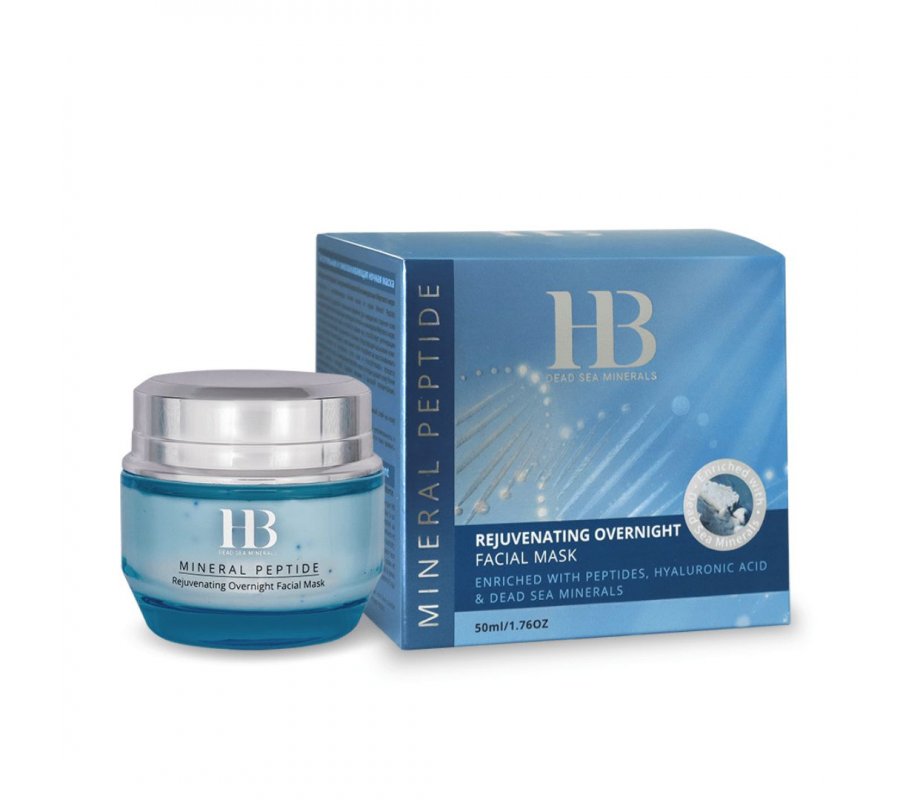 H&B Rejuvenating Overnight Facial Mask Cream - Mineral Peptide Blue Series