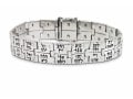 HaAri 72 Link Silver Kabbalah Bracelet, Three-letter Sequences of Divine Names