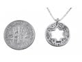 HaAri Double Star of David Ana BeKoach Hamsa Evil Eye Sterling Silver Kabbalah Necklace