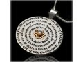 HaAri Kabbalah Amulet Pendant Necklace Engraved with 72 Names of God to Draw Powerful Energy