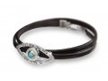 HaAri The Kind Eye Kabbalah Bracelet inlaid with Turquoise