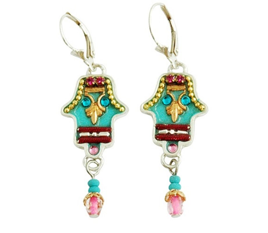 Hamsa Earrings by Ester Shahaf