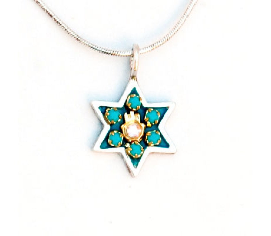 Hamsa Star of David Pendant - Shahaf