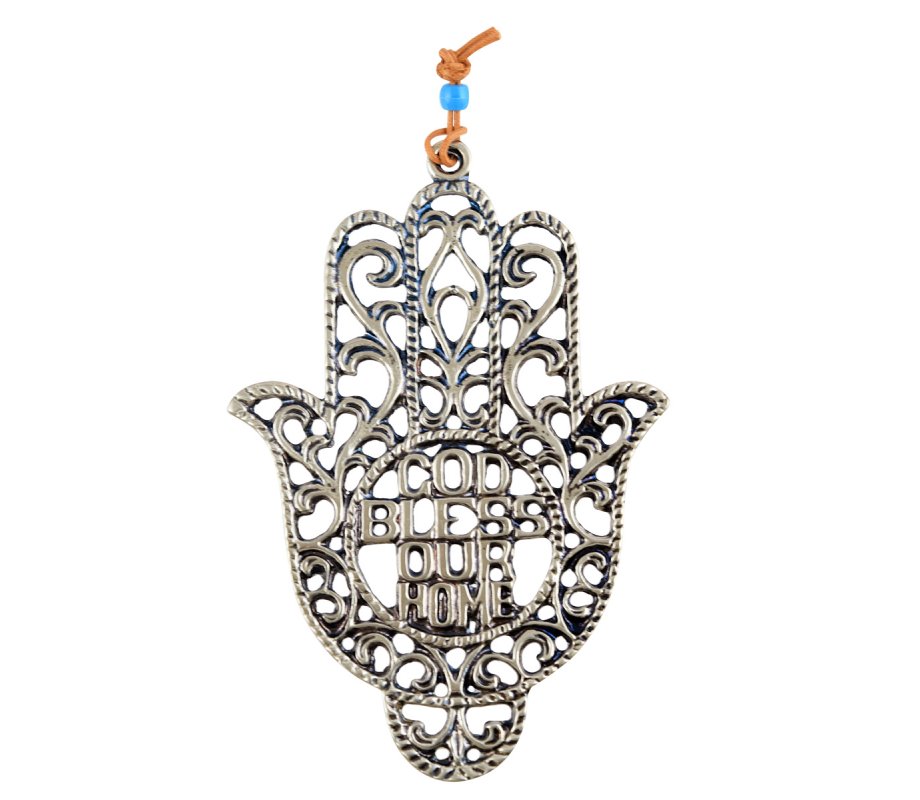 Hamsa Wall Decoration with Cutout Filigree Design – Bless our Home