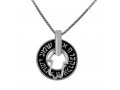 Hamsa and Shema Yisrael Sterling Silver Pendant Necklace