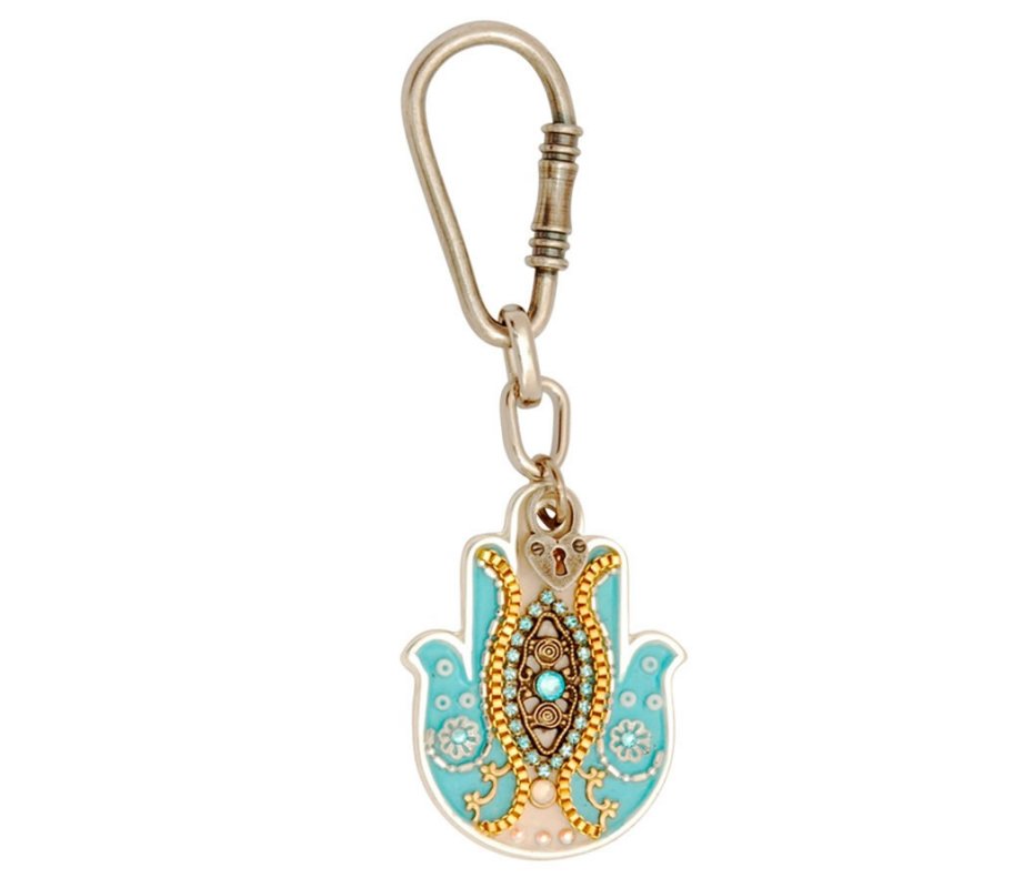 Hamsa keyring by Ester Shahaf