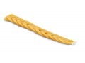 Handcrafted Flat Beeswax Braided Havdalah Candle - Yellow Gold