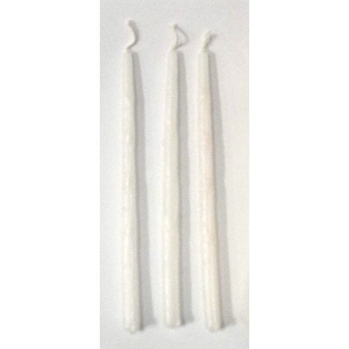 Handmade Dripless Hanukkah Candles - Pure White