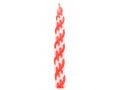 Handmade Braided Beeswax Havdalah Candle - Red and White