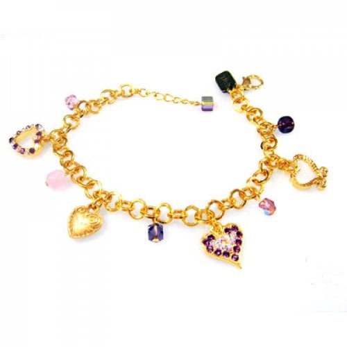 Heart Charm Bracelet by Edita