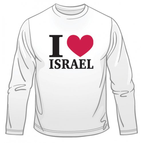 I Love Israel Long Sleeved T-Shirt