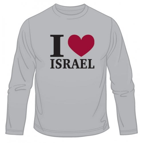 I Love Israel Long Sleeved T-Shirt