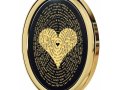 I Love You Onyx Pendant in 120 Languages - Gold Plate