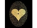 I Love You Onyx Pendant in 120 Languages - Gold Plate