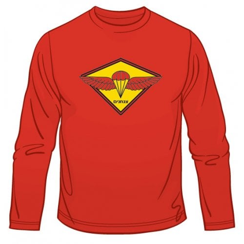 IDF Paratrooper Emblem Long Sleeved T-Shirt