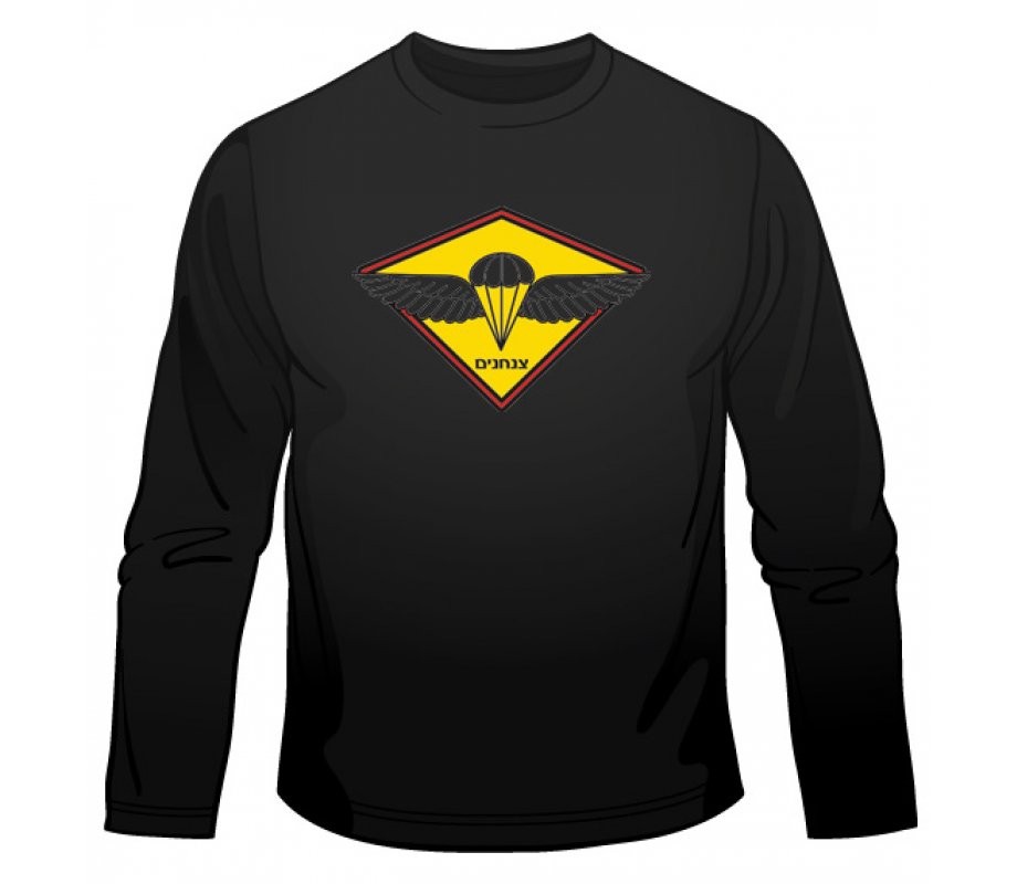 IDF Paratrooper Emblem Long Sleeved T-Shirt