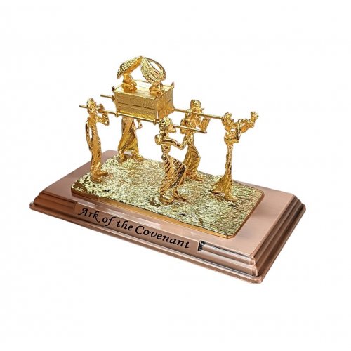 Image of Ark of Covenant Mishkan Carriers - Gold Color Metal