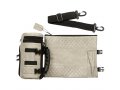Insulated Tefillin Holder and Weatherproof Tallit Bag - Light Gray Faux Leather