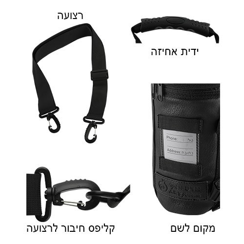 Insulated Tefillin Holder and Weatherproof Tallit Bag - Light Gray Faux Leather