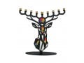 Iris Design - Colorful Deer Enamel Hanukkah Menorah