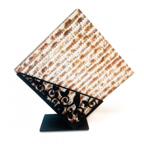 Iris Design Decorative Matzah Crackers Holder