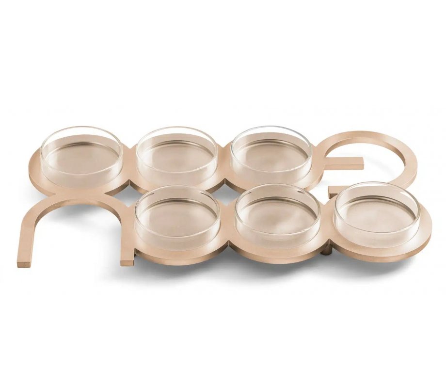 Israel Museum Anodized Aluminum Seder Plate Spelling