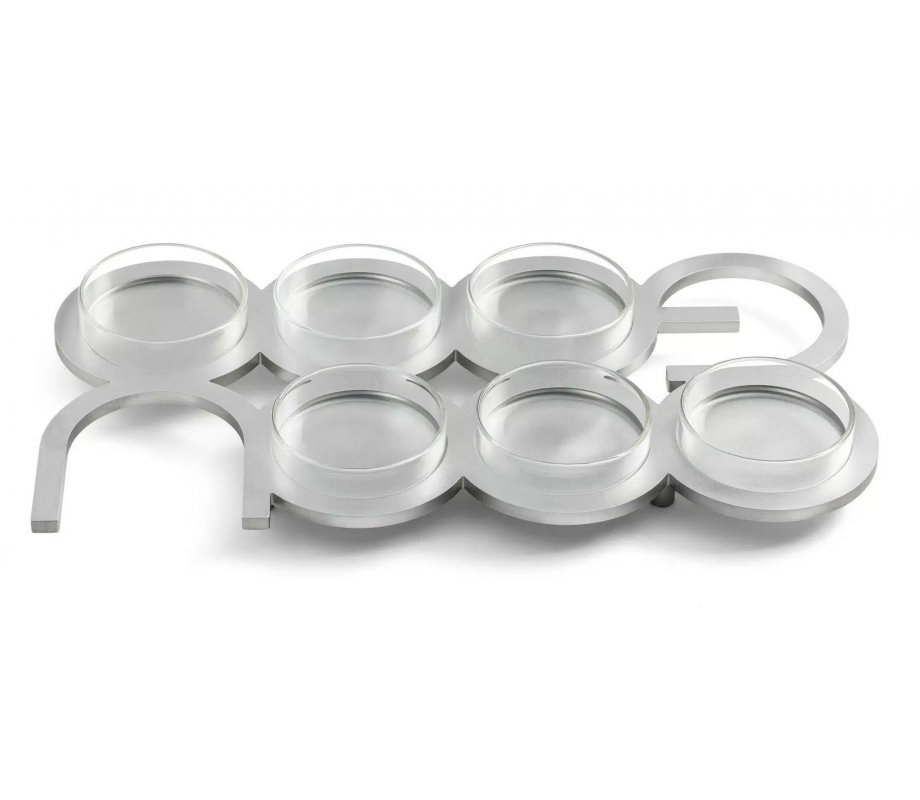 Israel Museum Anodized Aluminum Seder Plate Spelling