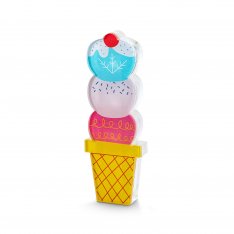 Israel Museum Small Acrylic Mezuzah Case, Ice Cream Cone