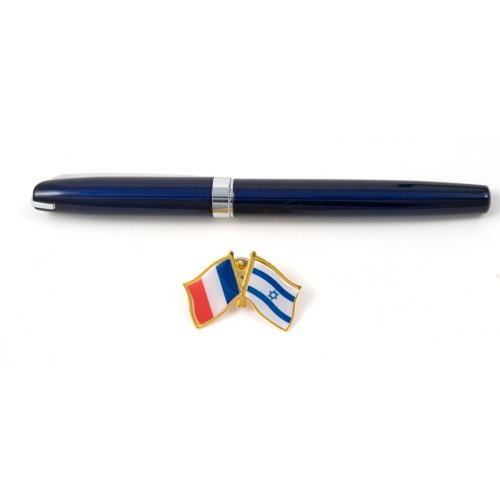 Israel-France Flags Lapel Pin